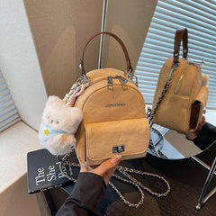 Mini Canvas Chain Backpack
