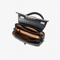 Quilted Leather Saddle Bag